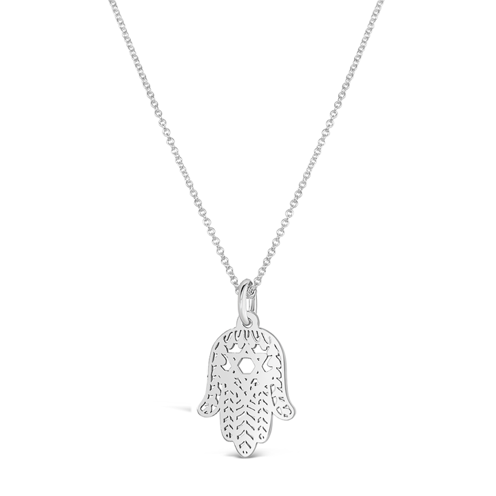 Hamsa Magen David Charm Necklace