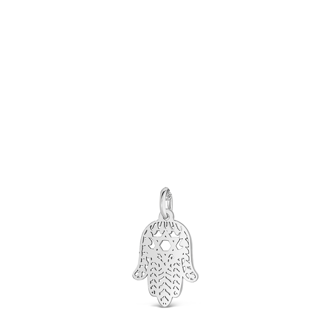 Hamsa Magen David Charm Necklace