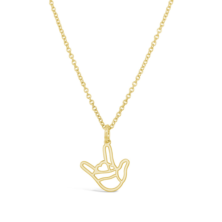 I Love You ASL Charm Necklace