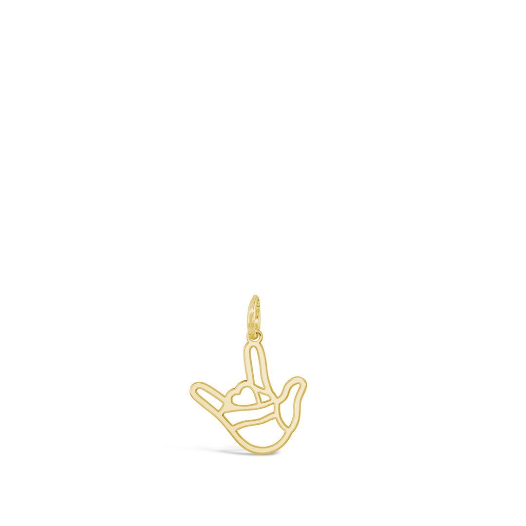 I Love You ASL Charm Necklace