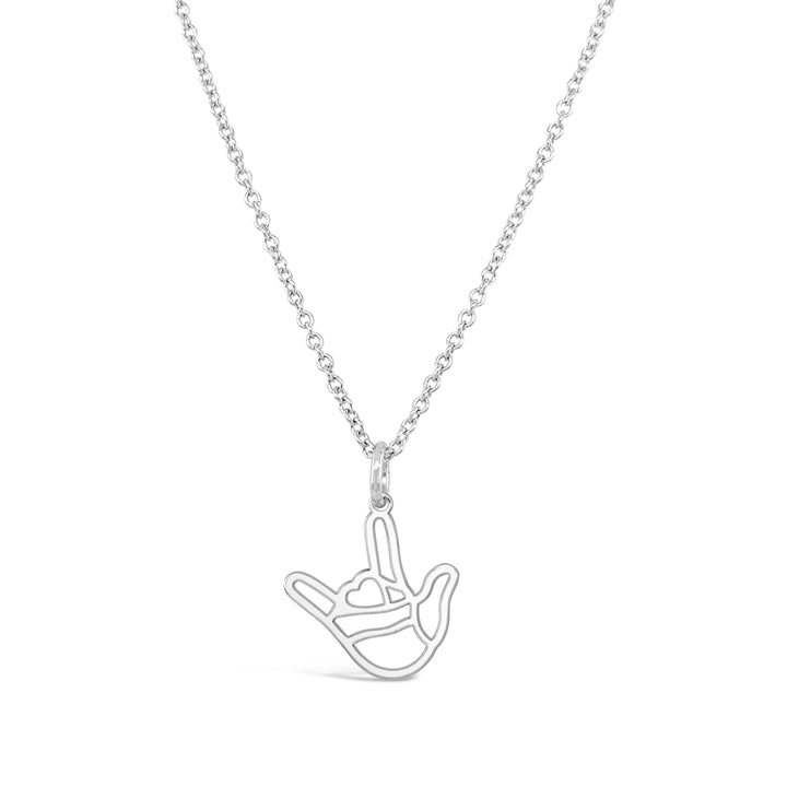 I Love You ASL Charm Necklace