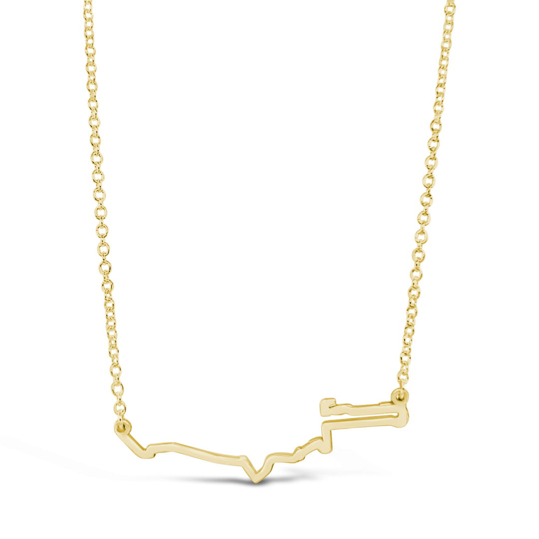 TCS New York City Marathon Course Map Necklace