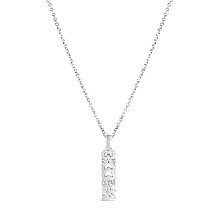 PR Pendant Necklace with Diamond